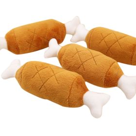 1PC Pet Dog Cat Chicken Legs Plush Toys Interactive Sound Toys