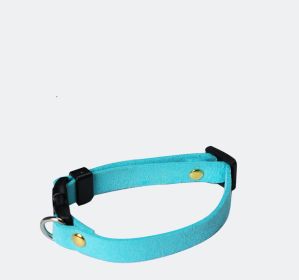 Pet Supplies Pet Cat Dog Accessories Bow Collar Diy Collar Korean Velvet Adjustable (Option: Blue-XS)